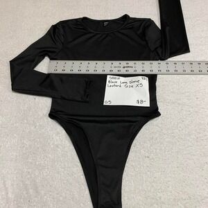 SHEIN Black long sleeve leotard size XS. SKU721 #leotard #gymnastics